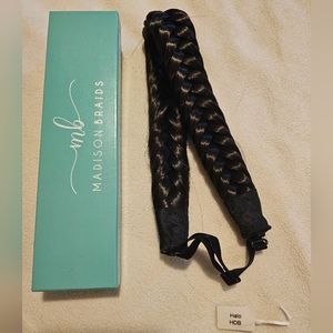 Madison braid dark brown halo